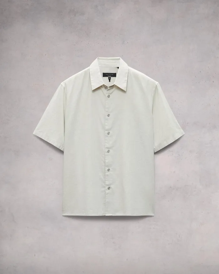 Men Rag and Bone Shirts Dalton Cotton Hemp Shirt Light Grey Men Rag and Bone Shirts Dalton Cotton Hemp Shirt Light Grey