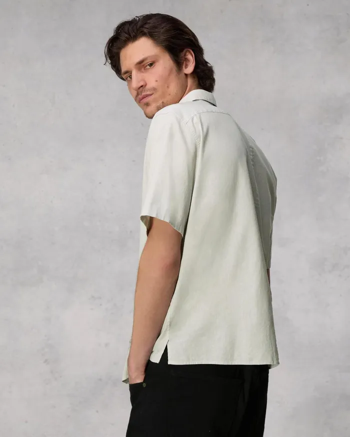 Men Rag and Bone Shirts Dalton Cotton Hemp Shirt Light Grey Men Rag and Bone Shirts Dalton Cotton Hemp Shirt Light Grey