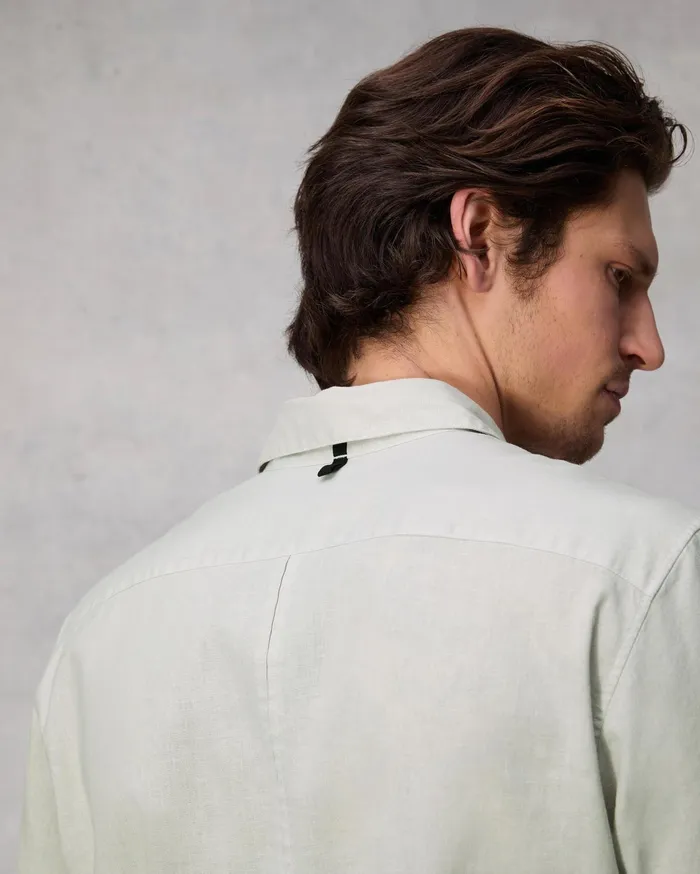 Men Rag and Bone Shirts Dalton Cotton Hemp Shirt Light Grey Men Rag and Bone Shirts Dalton Cotton Hemp Shirt Light Grey