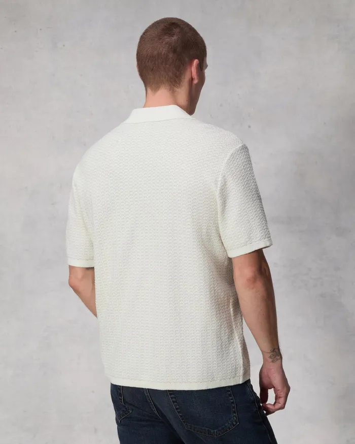 Men Rag and Bone Sweaters Avery Jacquard Zuma Toweling Shirt Ivory Men Rag and Bone Sweaters Avery Jacquard Zuma Toweling Shirt Ivory