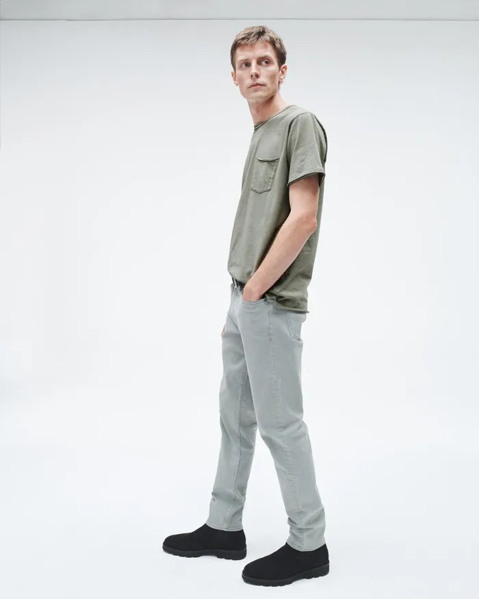 Men Rag and Bone TShirts Miles Principal Jersey Tee Blue Grey Men Rag and Bone TShirts Miles Principal Jersey Tee Blue Grey