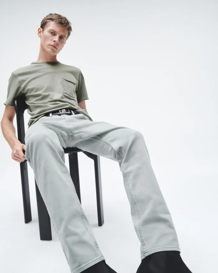 Men Rag and Bone TShirts Miles Principal Jersey Tee Blue Grey Men Rag and Bone TShirts Miles Principal Jersey Tee Blue Grey