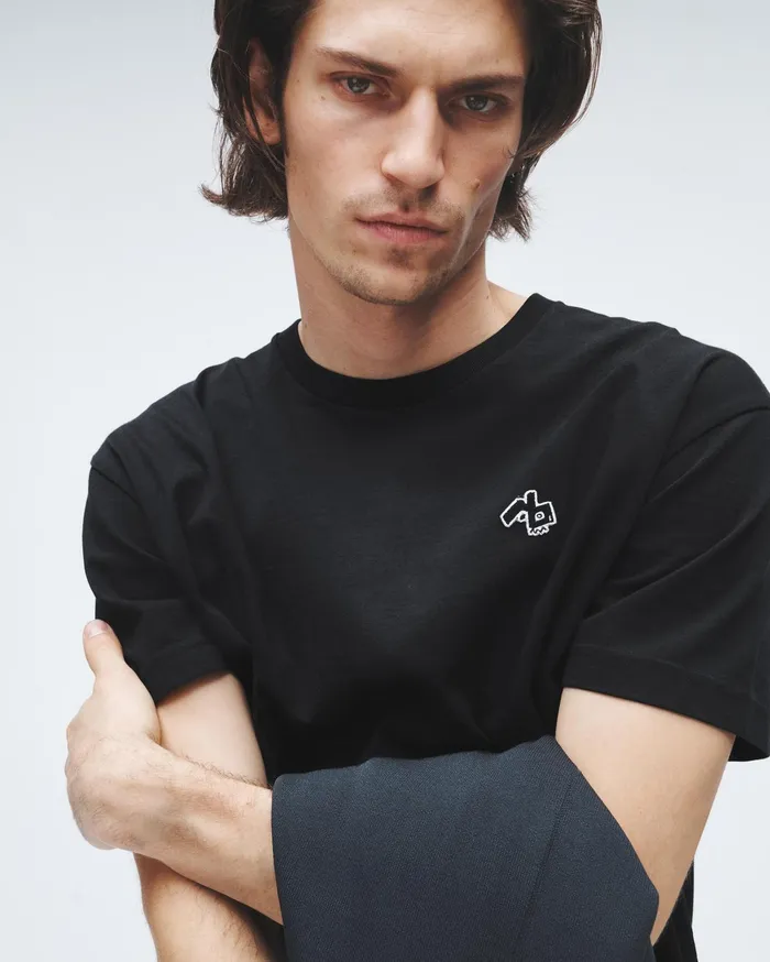Men Rag and Bone TShirts RB Monster Tee Black