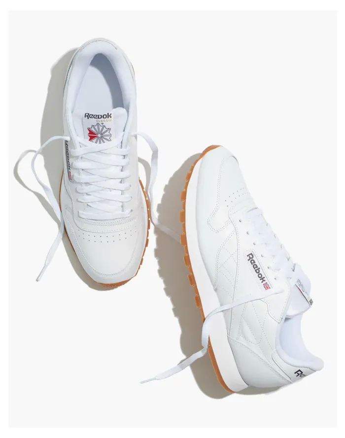 Men Reebok Leather Classic Sneakers White Madewell Sneakers Men Reebok Leather Classic Sneakers White Madewell Sneakers