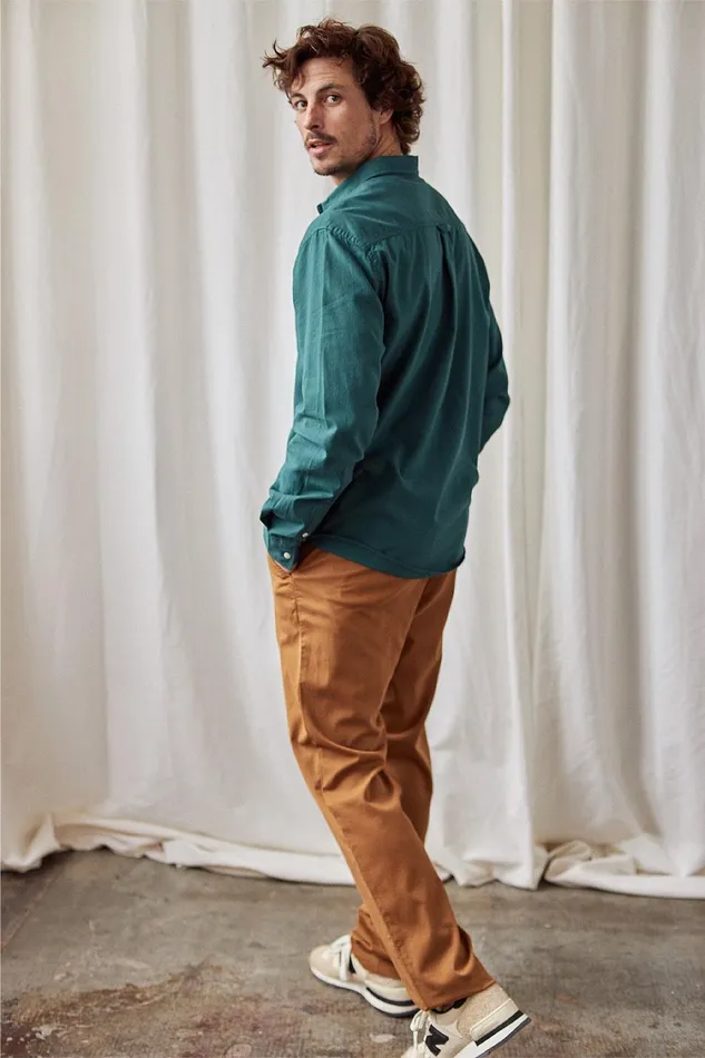 Men Sedef 8211 Mediterranean Green TWOTHIRDS Shirts