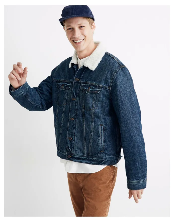 Men Sherpa Classic Jean Jacket In Edmonson Wash Edmonson Wash Madewell Jackets Men Sherpa Classic Jean Jacket In Edmonson Wash Edmonson Wash Madewell Jackets