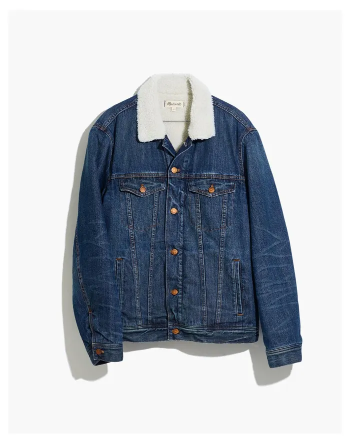 Men Sherpa Classic Jean Jacket In Edmonson Wash Edmonson Wash Madewell Jackets Men Sherpa Classic Jean Jacket In Edmonson Wash Edmonson Wash Madewell Jackets