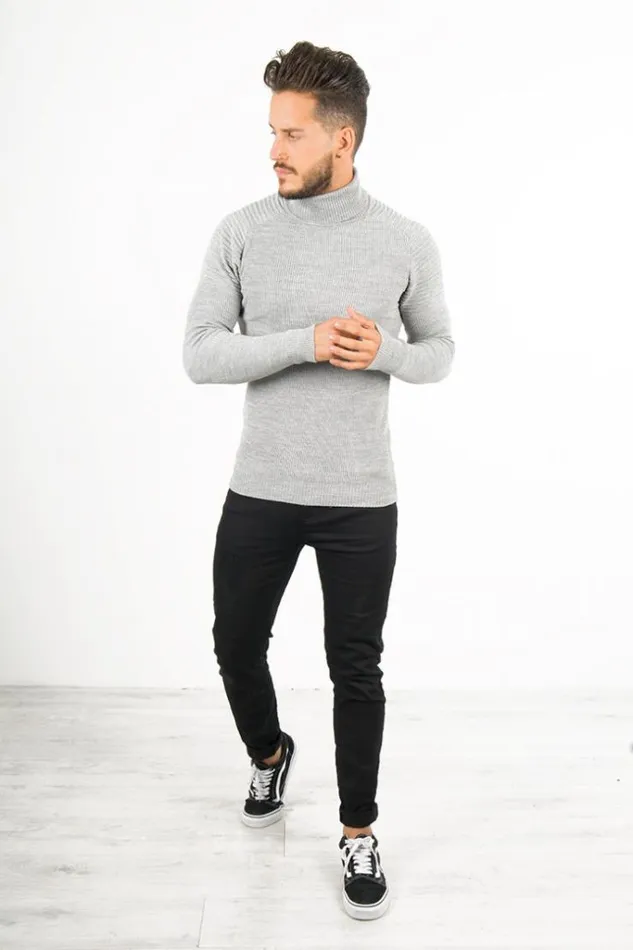 Men Slim Turleneck Sweater Brentiny Paris Sweatshirts and Pullovers Men Slim Turleneck Sweater Brentiny Paris Sweatshirts and Pullovers