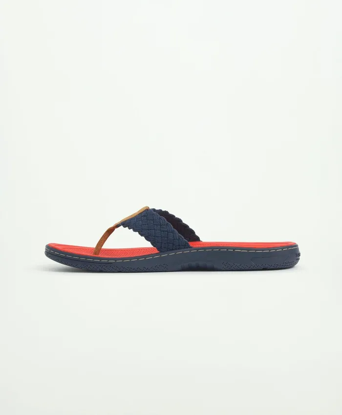 Men Sperry X Brooks Brothers Baitfish Sandal Navy Brooks Brothers Shoes