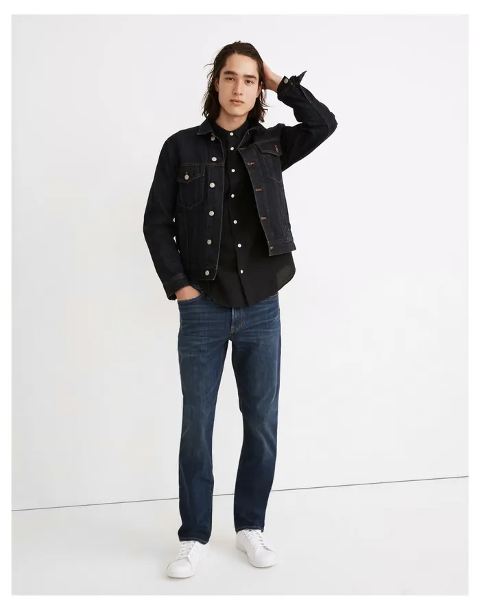 Men Straight Jeans In Leeward Wash Leeward Wash Madewell Jeans
