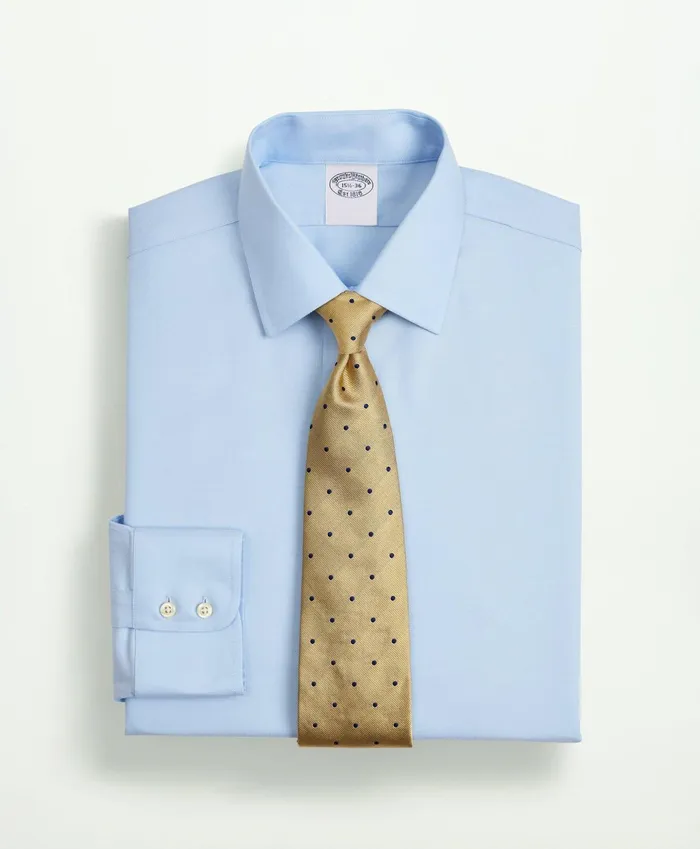 Men Stretch Supima Cotton NonIron Twill Ainsley Collar Dress Shirt Light Blue Brooks Brothers Dress Shirts Men Stretch Supima Cotton NonIron Twill Ainsley Collar Dress Shirt Light Blue Brooks Brothers Dress Shirts