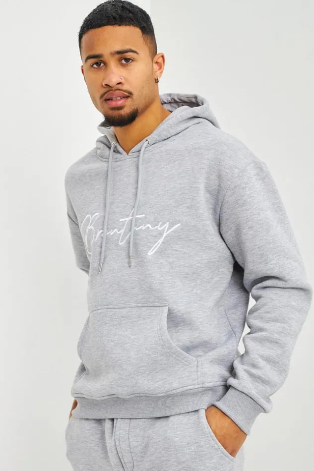 Men Sweat Capuche Gris Brentiny Grey Brentiny Paris Sweatshirts and Pullovers