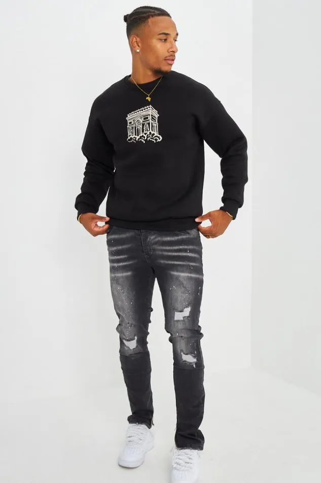 Men Sweat Noir 034Arc De Triomphe 034 Beige Brentiny Paris Sweatshirts and Pullovers Men Sweat Noir 034Arc De Triomphe 034 Beige Brentiny Paris Sweatshirts and Pullovers