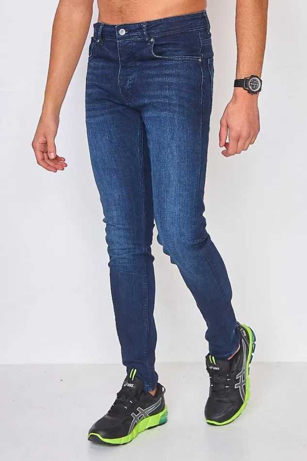 Men Used Skinny Jeans In Darkwash Project X 8211 Tp21017 Blue Brentiny Paris Jeans