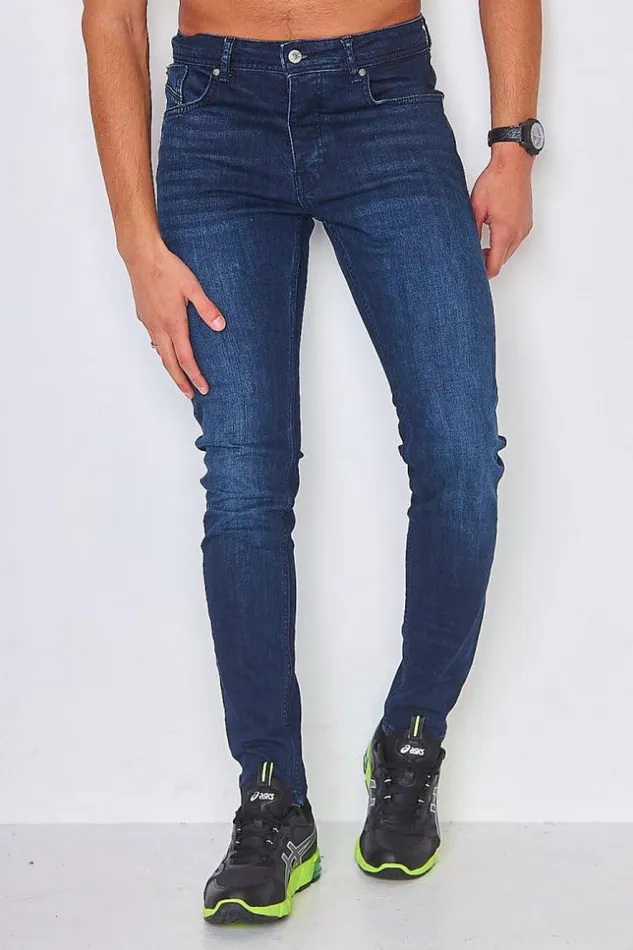 Men Used Skinny Jeans In Darkwash Project X 8211 Tp21017 Blue Brentiny Paris Jeans