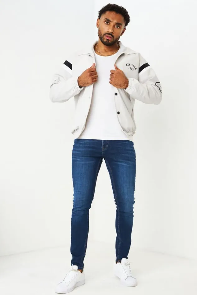 Men Veste Grise 034New York 1903034 Grey Brentiny Paris Jackets