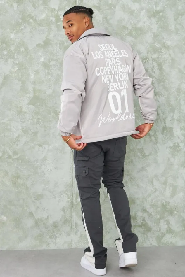 Men Veste Grise paisse 034Worldwide 01 034 Grey Brentiny Paris Jackets