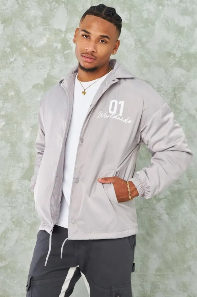 Men Veste Grise paisse 034Worldwide 01 034 Grey Brentiny Paris Jackets