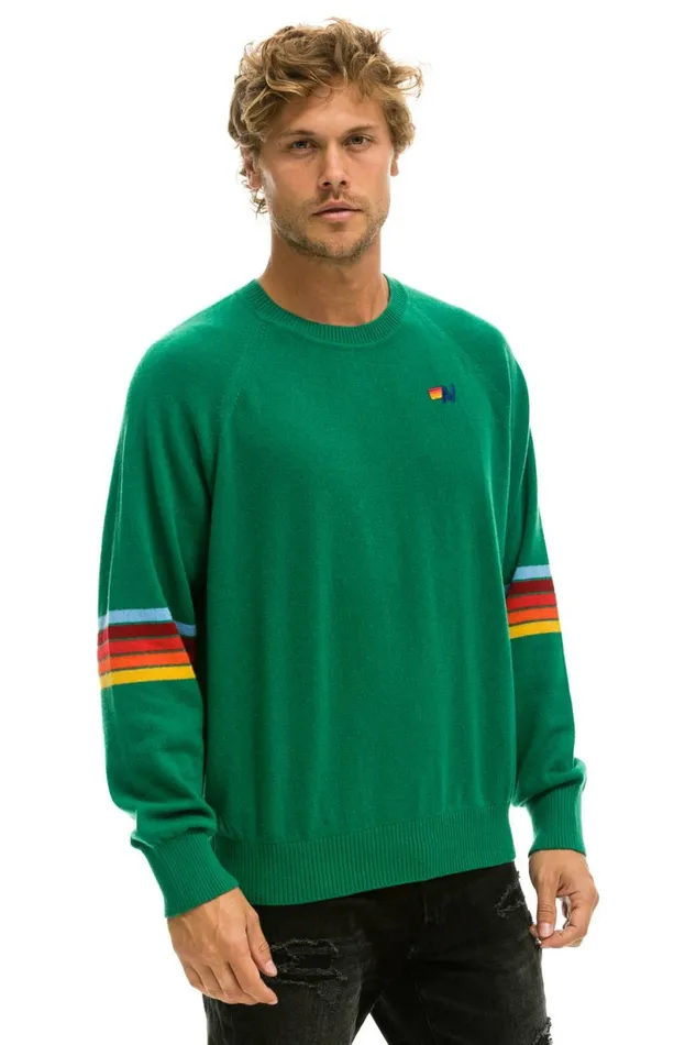 MenWomen RAINBOW STRIPE SLEEVE UNISEX CASHMERE LIGHT SWEATER 8211 AMAZON Aviator Nation MenWomen RAINBOW STRIPE SLEEVE UNISEX CASHMERE LIGHT SWEATER 8211 AMAZON Aviator Nation