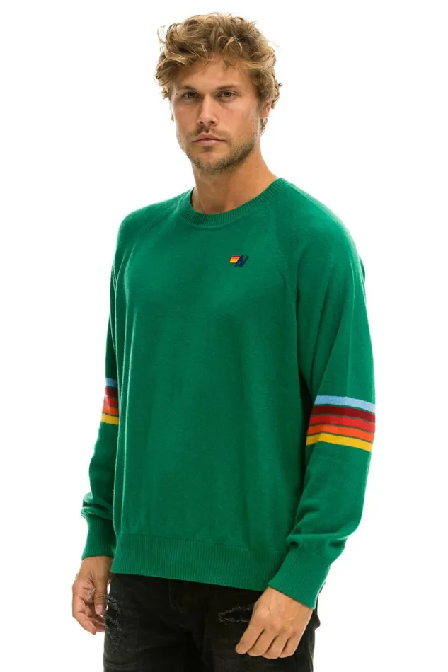 MenWomen RAINBOW STRIPE SLEEVE UNISEX CASHMERE LIGHT SWEATER 8211 AMAZON Aviator Nation MenWomen RAINBOW STRIPE SLEEVE UNISEX CASHMERE LIGHT SWEATER 8211 AMAZON Aviator Nation
