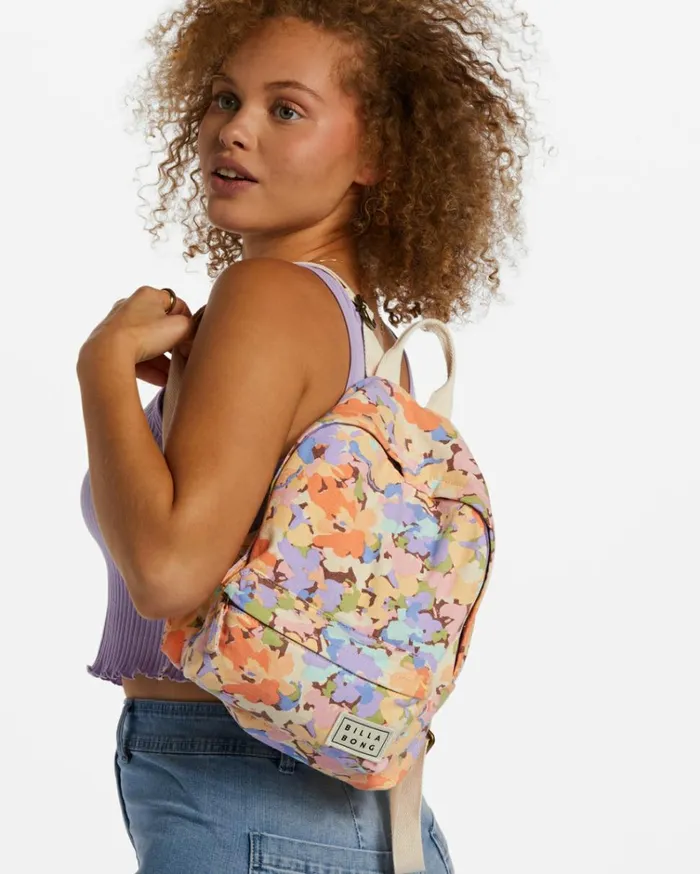 Mini Mama Canvas Backpack Lilac Breeze Women Billabong Backpacks