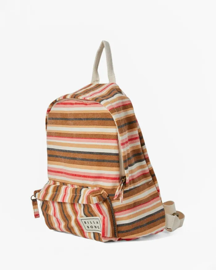 Mini Mama Canvas Backpack Peach Out Women Billabong Backpacks
