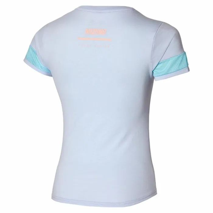Mizuno Athletics Mizuno Tee Halogen Blue Women Athleticwear Mizuno Athletics Mizuno Tee Halogen Blue Women Athleticwear