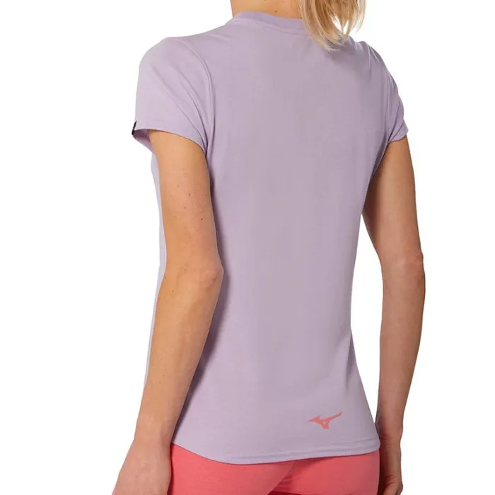 Mizuno Athletics RB Tee Pastel Lilac Women Tops Mizuno Athletics RB Tee Pastel Lilac Women Tops