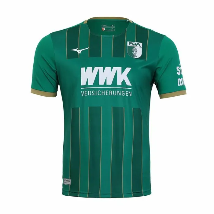 Mizuno Away Jersey Augsburg M Green Jacket Men Football Jerseys