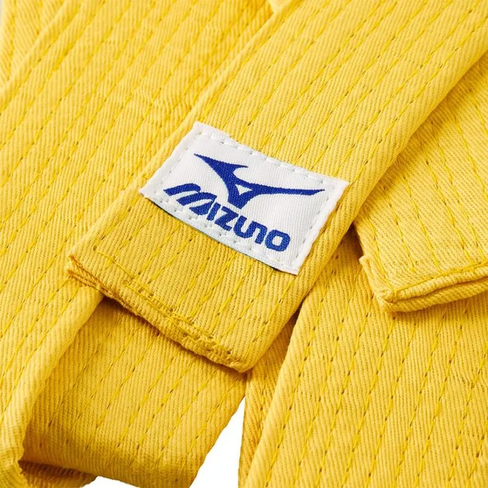 Mizuno OBI PKT Belt Yellow Yellow MenWomen Judo Belts Mizuno OBI PKT Belt Yellow Yellow MenWomen Judo Belts