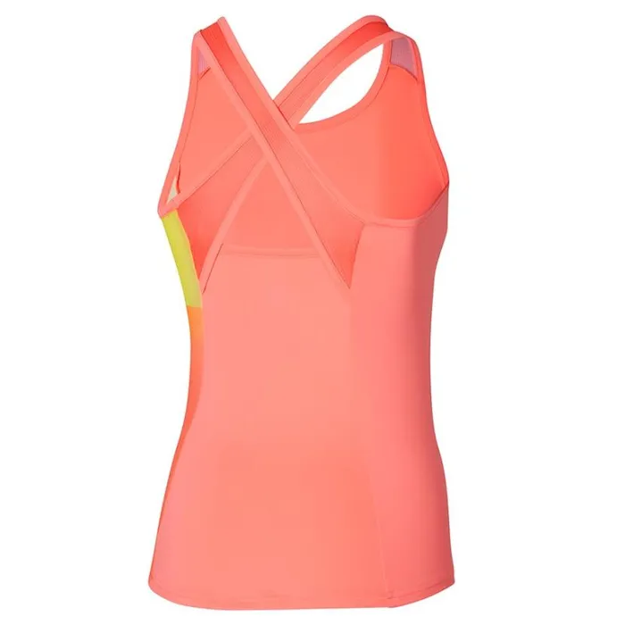 Mizuno Release Printed Tank Candy Coral Women Tops Mizuno Release Printed Tank Candy Coral Women Tops