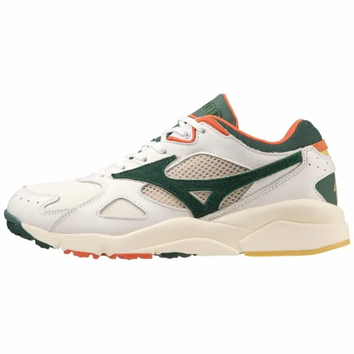 Mizuno SKY MEDAL Snow Whitebistro Greenmecca Orange Women Sneakers