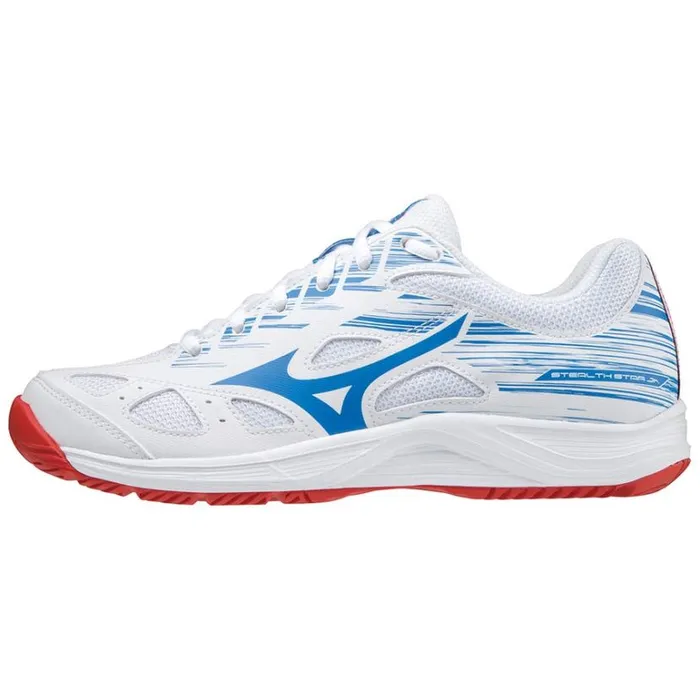 Mizuno STEALTH STAR JUNIOR Whitefredfrenchblue Women Volleyball