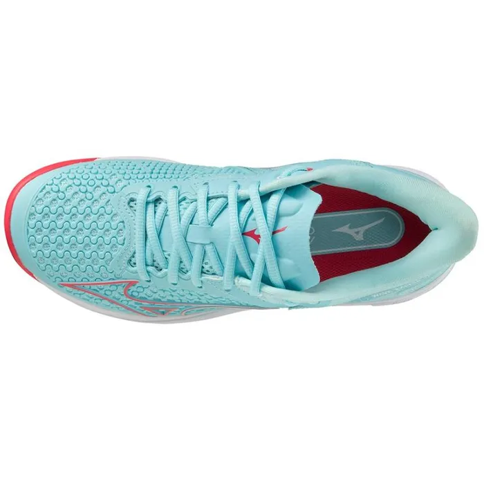 Mizuno Wave Exceed Tour 5 AC Tanager Turquoisefiery Coral 2white Women Tennis Mizuno Wave Exceed Tour 5 AC Tanager Turquoisefiery Coral 2white Women Tennis