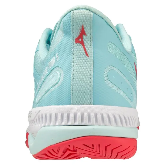 Mizuno Wave Exceed Tour 5 AC Tanager Turquoisefiery Coral 2white Women Tennis Mizuno Wave Exceed Tour 5 AC Tanager Turquoisefiery Coral 2white Women Tennis