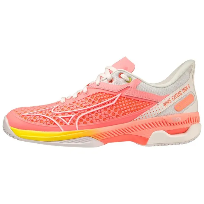 Mizuno WAVE EXCEED TOUR 5AC Ccoralswhiteneonflame Women Tennis