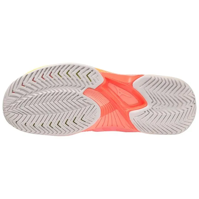 Mizuno WAVE EXCEED TOUR 5AC Ccoralswhiteneonflame Women Tennis Mizuno WAVE EXCEED TOUR 5AC Ccoralswhiteneonflame Women Tennis
