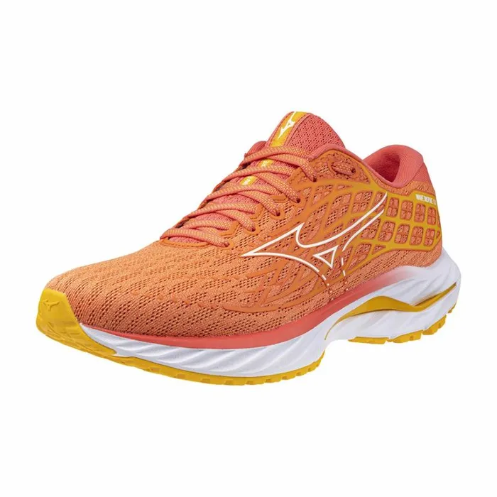 Mizuno WAVE INSPIRE 20 Nasturtiumwhitecitrus Women Running Mizuno WAVE INSPIRE 20 Nasturtiumwhitecitrus Women Running