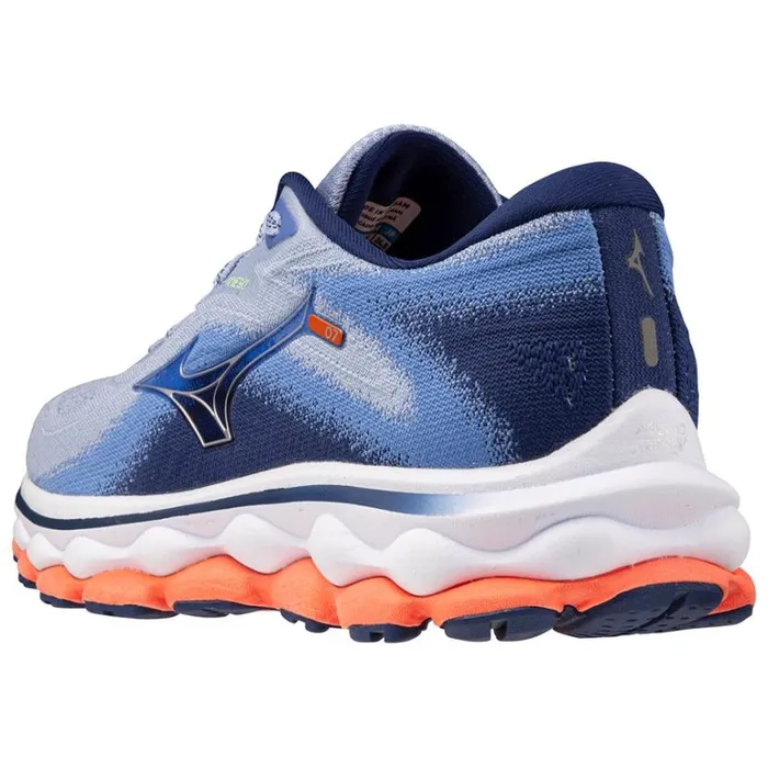 Mizuno WAVE SKY 7 Bluhenonsilvrneonflame Women Running Mizuno WAVE SKY 7 Bluhenonsilvrneonflame Women Running