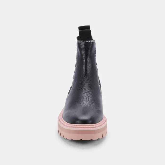 Moana H2O Boots Black Pink Leather Black Pink Leather H2o Women Dolce Vita Boots and Booties