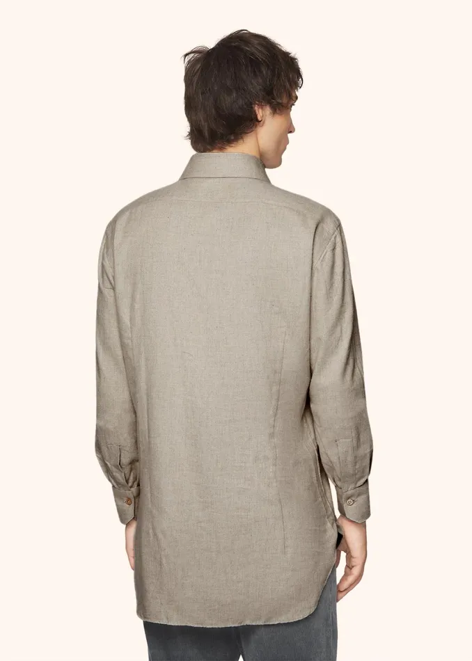 MONOCHROME FLANNEL SHIRT Men Kiton Shirts