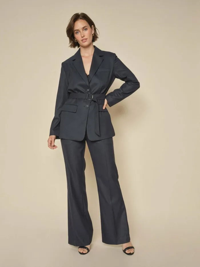 MOS MOSH Blazers Women MMHerdis Caia Blazer Salute Navy MOS MOSH Blazers Women MMHerdis Caia Blazer Salute Navy