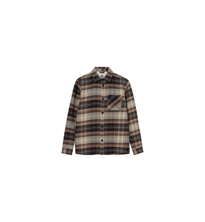 MOS MOSH Shirts Men MMGDavid Lavato Shirt Navy Check MOS MOSH Shirts Men MMGDavid Lavato Shirt Navy Check
