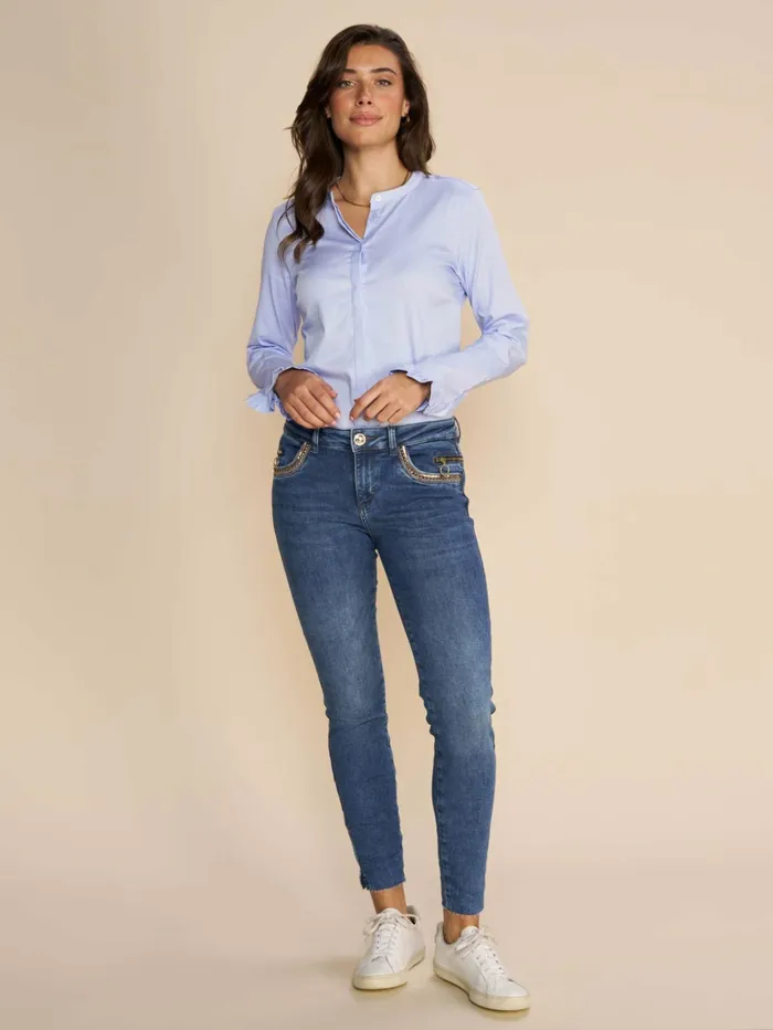 MOS MOSH Shirts Women MMMattie Shirt Light Blue MOS MOSH Shirts Women MMMattie Shirt Light Blue