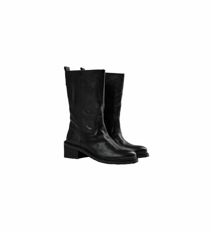 MOS MOSH Shoes Women MMMelbourne Mid Leather Boot Black