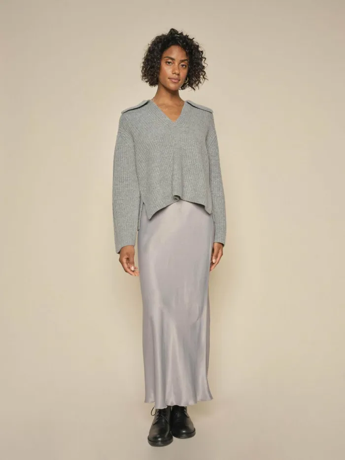 MOS MOSH Skirts Women MMBriana Glossi Skirt Sharkskin