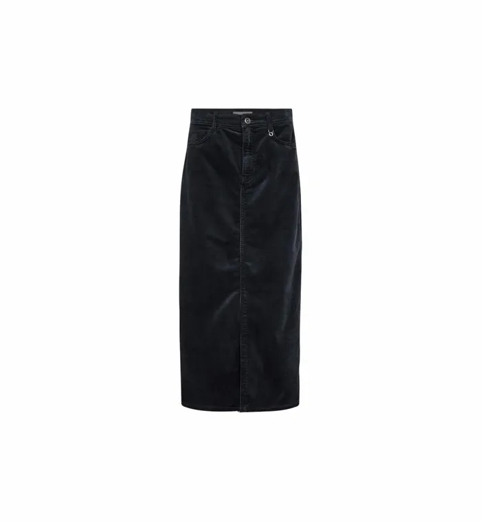 MOS MOSH Skirts Women MMMella Corduroy Skirt Phantom MOS MOSH Skirts Women MMMella Corduroy Skirt Phantom