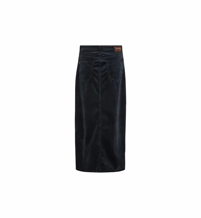 MOS MOSH Skirts Women MMMella Corduroy Skirt Phantom MOS MOSH Skirts Women MMMella Corduroy Skirt Phantom