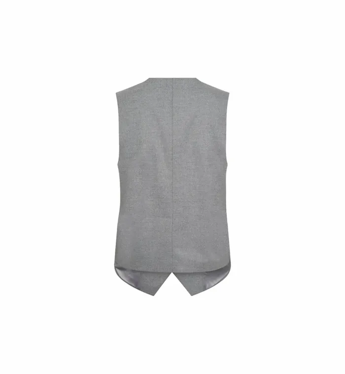 MOS MOSH Waistcoats Women MMElene Caia Vest Sharkskin MOS MOSH Waistcoats Women MMElene Caia Vest Sharkskin