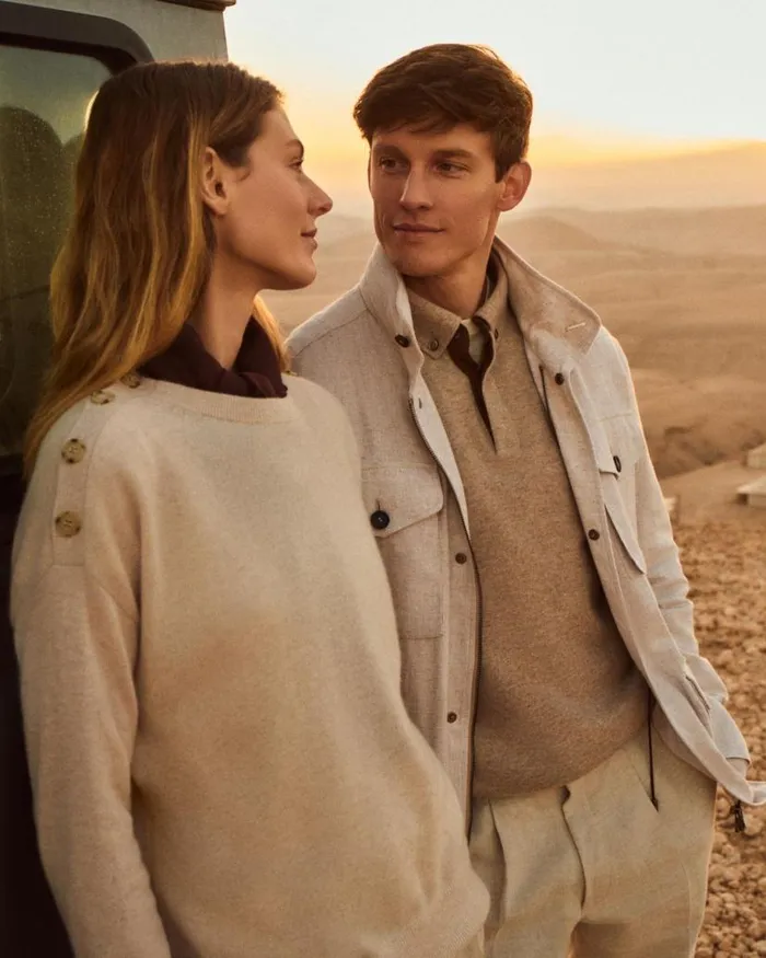 NPeal Coats and Jackets Men Hampton Linen Jacket Beige Brown